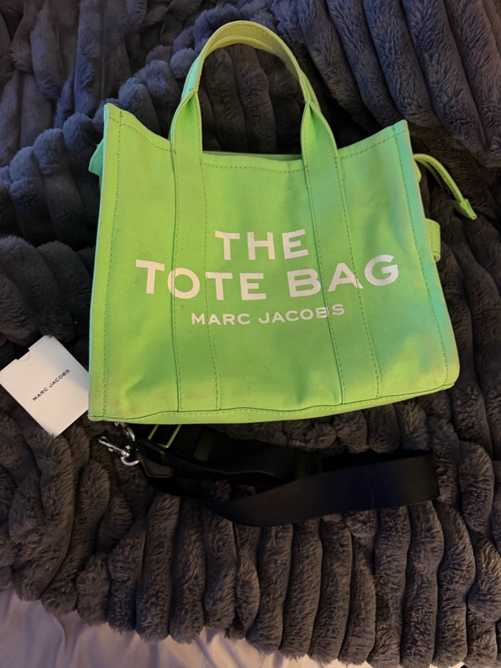 Marc Jacobs  Magda Archer X  Tote Bag in Lime Green Rare with Dustbag